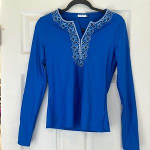 Royal blue Cabana Life size Small rash guard